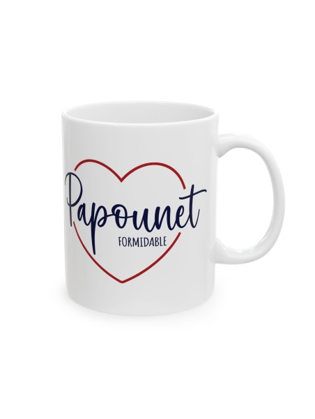 Mug tasse céramique - Idée cadeau Original personnalisé avec message d'amour famille fête des pères - Papounet formidable