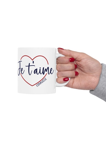 Mug céramique - Idée cadeau Mug Humour vulgaire - Saint-Valentin et Anniversaires - Je t'aime connasse