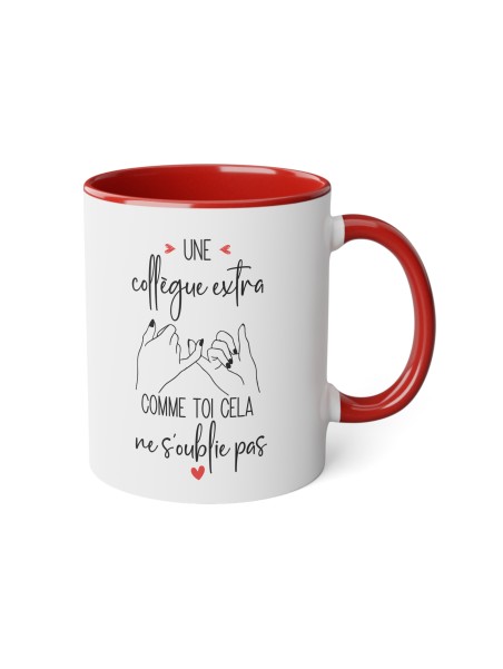 Mug tasse céramique - Idée cadeau Original départ collègue de travaille amitié - Une collègue extra s'oublie pas