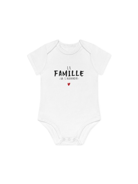 Body Bébé Drôle - Imprimé Humour et Citations - Cadeau Annonce Naissance Original - La famille va s'agrandir - France