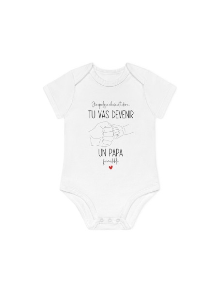 Body Bébé Drôle - Imprimé Humour et Citations - Cadeau Original annonce naissance - Tu vas devenir un papa formidable